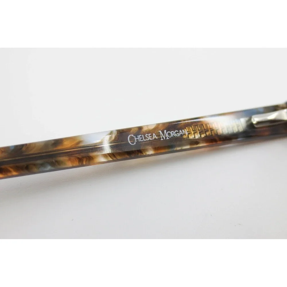 Chelsea Morgan CM 202238 HV/BLU Tortoise Blue Rectangular Eyeglasses 52-16-140